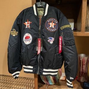 NWT reversible Astros Jacket XL 2017 World Series